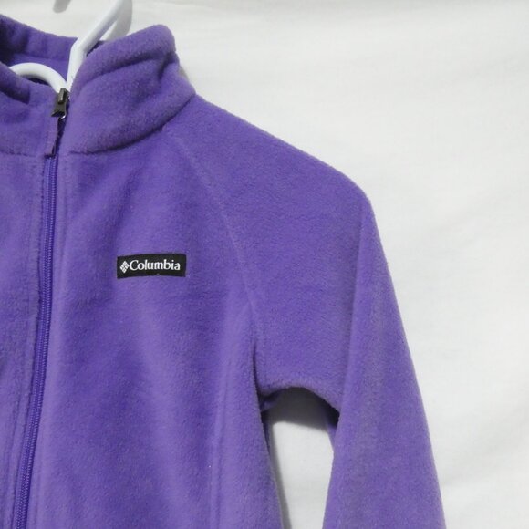 COLUMBIA SPORTSWEAR | medium (10/12) | Soft & Comfy Purple Fleece Zip-Up Jacket - Picture 5 of 15